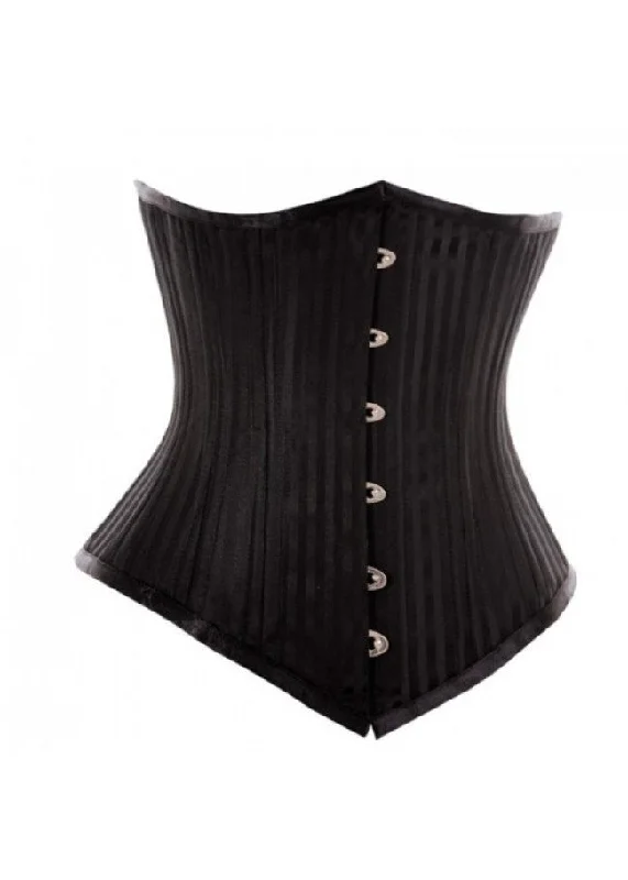 Waist - training corsets for long - term figure shapingWT-UB LONGER BLACK/BLACK STRIPE JACQ Waist - training corsets for long - term figure shapingWT-UB LONGER BLACK/BLACK STRIPE JACQ