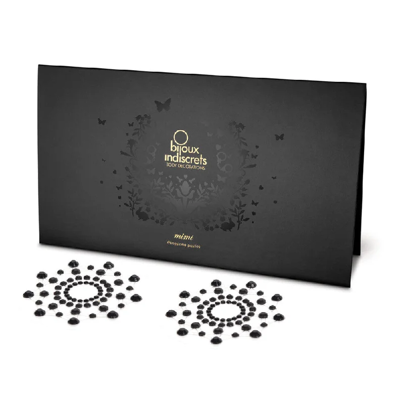 Women's Lingerie with Matching Robes Bijoux Indiscrets Mimi Rhinestone Pasties Black Women's Lingerie with Matching Robes Bijoux Indiscrets Mimi Rhinestone Pasties Black