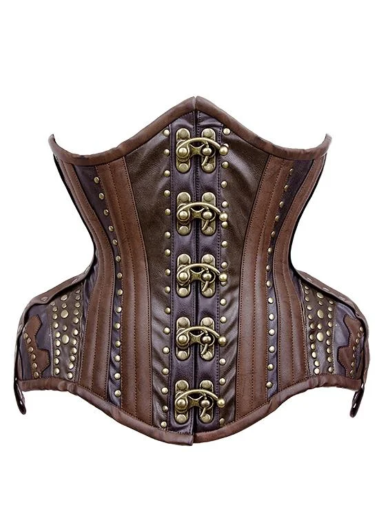 Steampunk - themed bustiers with brass accentsBellisa Steampunk Curvy Waist Training Corset Steampunk - themed bustiers with brass accentsBellisa Steampunk Curvy Waist Training Corset