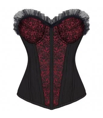 Breathable corsets for all - day wearCyntha Gothic Overbust Fashion Corset With Cups Breathable corsets for all - day wearCyntha Gothic Overbust Fashion Corset With Cups