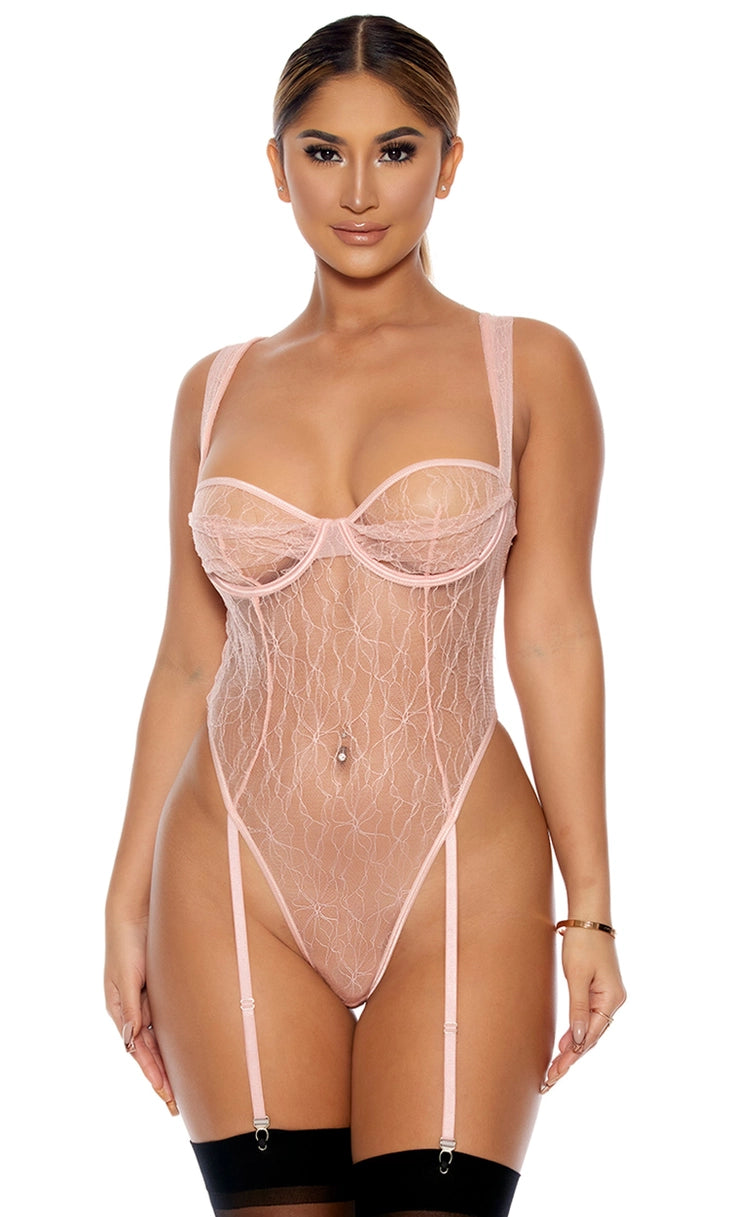 Comfortable Cotton Lingerie for Women Begin To Flourish Teddy Blush