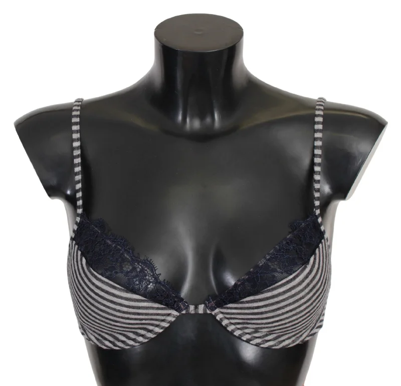 Summer Lingerie for WomenErmanno Scervino Stripes Lace Reggiseno Bra Women's Underwear Summer Lingerie for WomenErmanno Scervino Stripes Lace Reggiseno Bra Women's Underwear