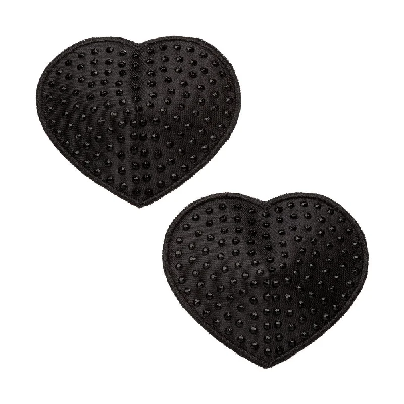 Women's Sheer Lingerie Nightgowns Radiance Black Heart Pasties