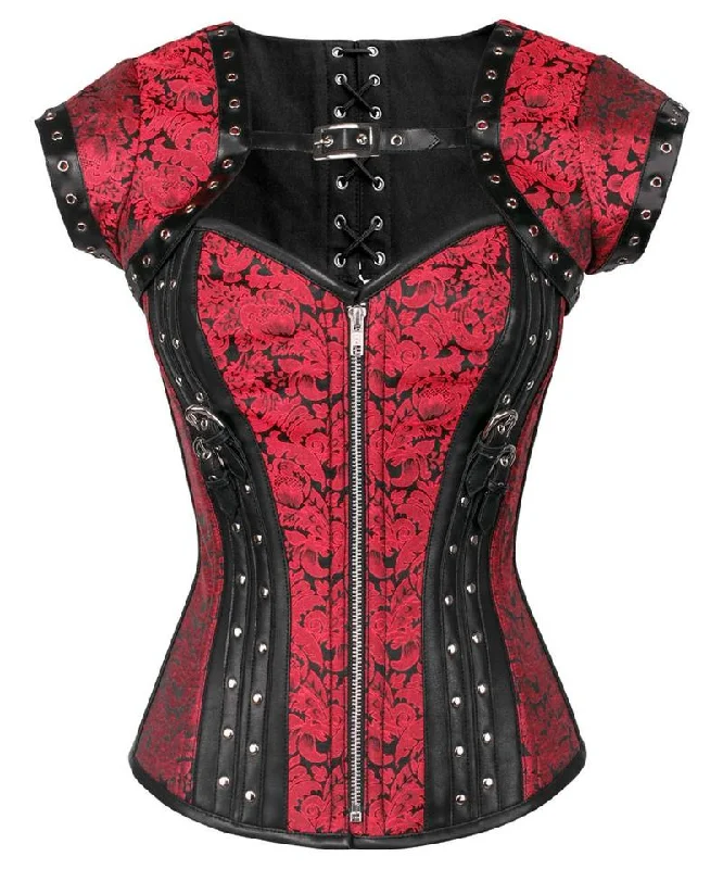 Microfiber corsets for a lightweight optionPeyton Steampunk Overbust Corset with Bolero Microfiber corsets for a lightweight optionPeyton Steampunk Overbust Corset with Bolero