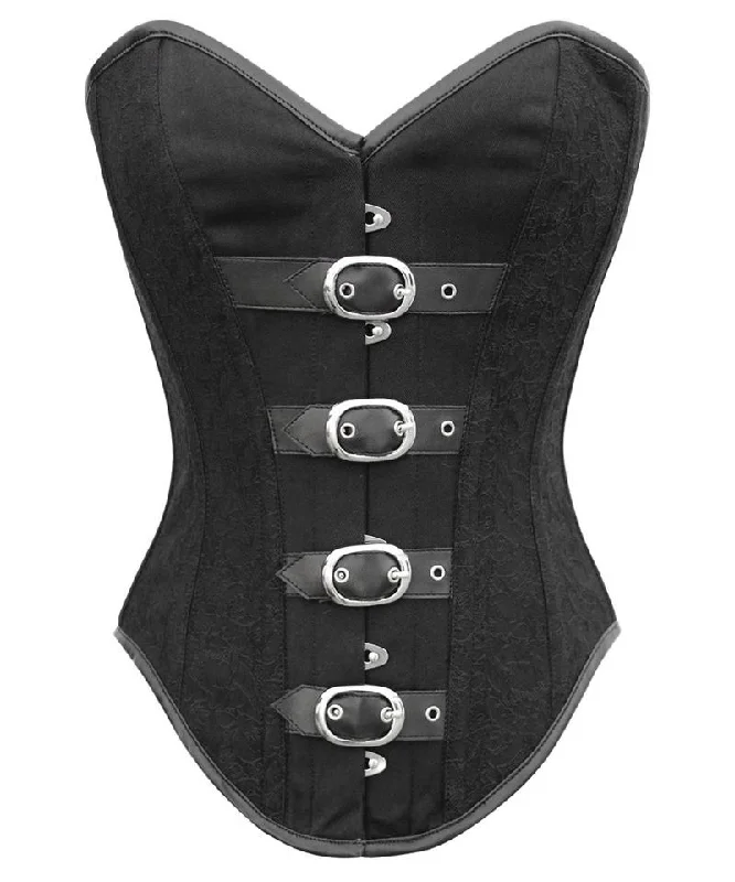 Supportive bustiers for large - busted womenAlisha Instant Shape Gothic Buckle Up Overbust Corset Supportive bustiers for large - busted womenAlisha Instant Shape Gothic Buckle Up Overbust Corset