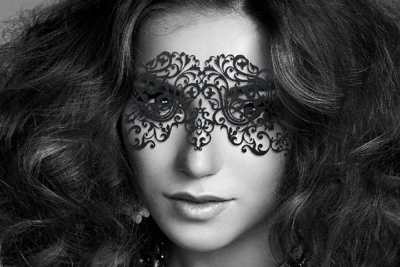 Plus Size Lace Lingerie for Women Bijoux Indiscrets DALILA Re-Usable Vinyl Eye Mask