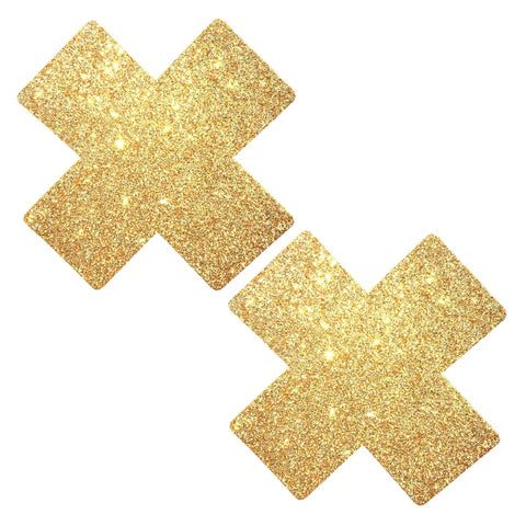 Designer Lingerie Sets for Women Love in Leather CROSS Reusable Nipple Pasties Gold Glitter Designer Lingerie Sets for Women Love in Leather CROSS Reusable Nipple Pasties Gold Glitter
