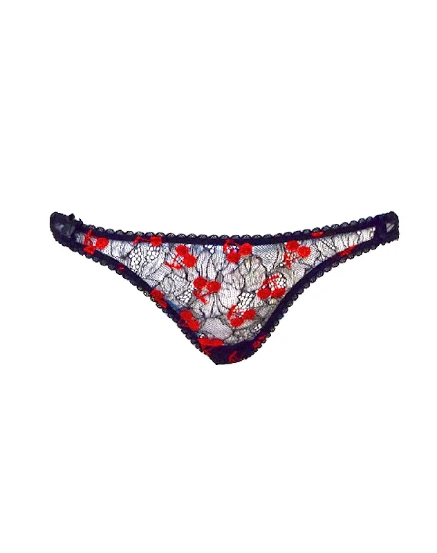 Sexy Lingerie for Women with Stockings Cherry Drop Knicker