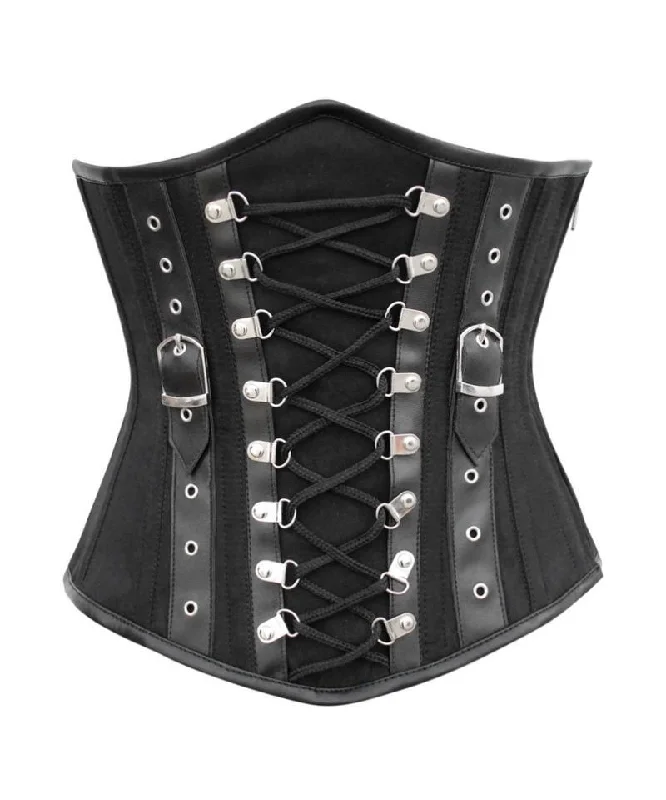 Gothic - inspired bustiers featuring dark colors and studsTricia Shape Criss Cross Cotton Steampunk Underbust Corset Gothic - inspired bustiers featuring dark colors and studsTricia Shape Criss Cross Cotton Steampunk Underbust Corset
