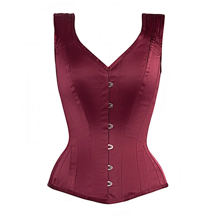 Neoprene corsets for a stretchy and form - fitting styleInnis Overbust Burgundy Steel Boned Corset Neoprene corsets for a stretchy and form - fitting styleInnis Overbust Burgundy Steel Boned Corset