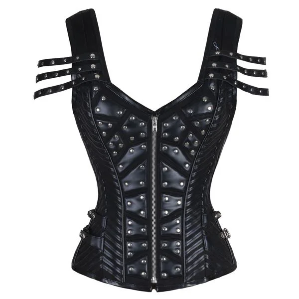 Modern - design corsets with a minimalist aestheticShervinee Gothic Overbust Corset with Shoulder Straps Modern - design corsets with a minimalist aestheticShervinee Gothic Overbust Corset with Shoulder Straps