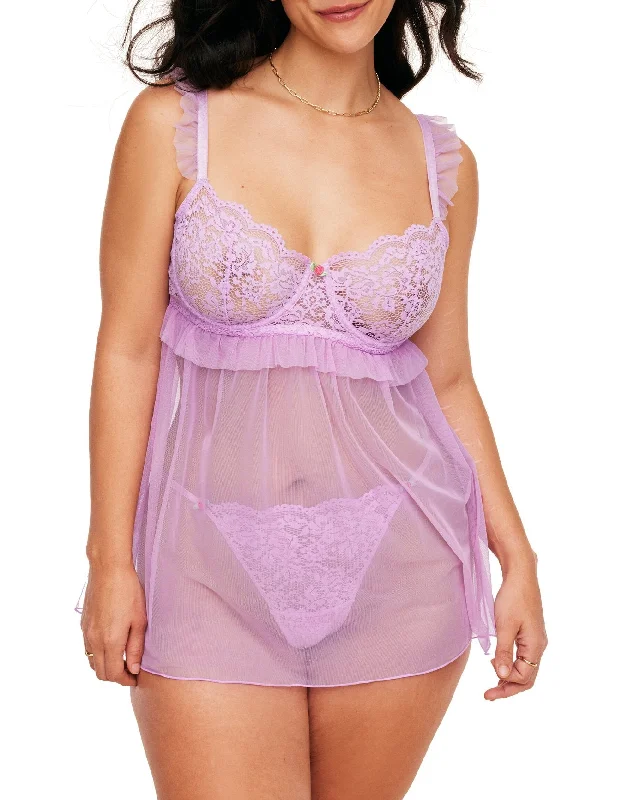Minimalist Lingerie Styles for WomenKeara Women's Plus-Size Babydoll & G-String Set Lingerie Minimalist Lingerie Styles for WomenKeara Women's Plus-Size Babydoll & G-String Set Lingerie