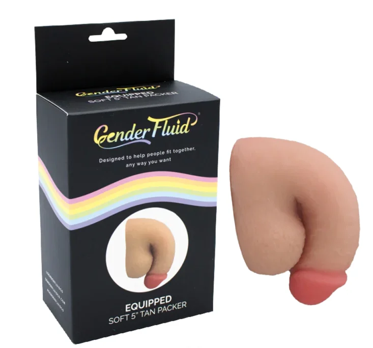 Affordable Lingerie for Women Gender Fluid EQUIPPED SOFT PACKER Tan 5 inch
