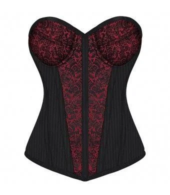 Bohemian - style corsets with tassels and embroideryAnselma Gothic Overbust Fashion Corset With Cups Bohemian - style corsets with tassels and embroideryAnselma Gothic Overbust Fashion Corset With Cups