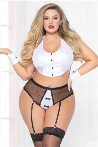 Women's Silk Lingerie Sets Shaken Not Stirred Tuxedo Set 10932XP OSX