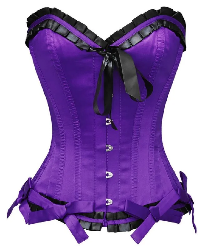 Satin corsets with a shiny and elegant finishO'Reilly Burlesque Purple Overbust Corset Satin corsets with a shiny and elegant finishO'Reilly Burlesque Purple Overbust Corset
