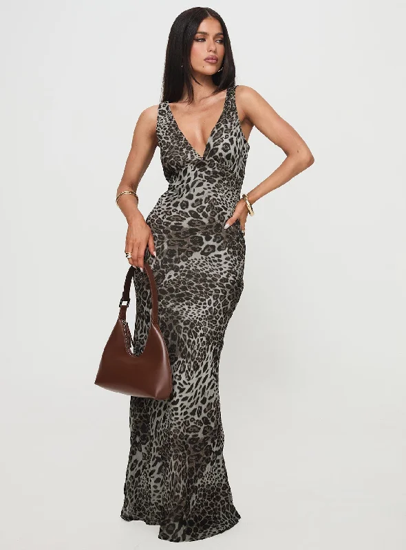 Nellie Maxi Dress Leopard