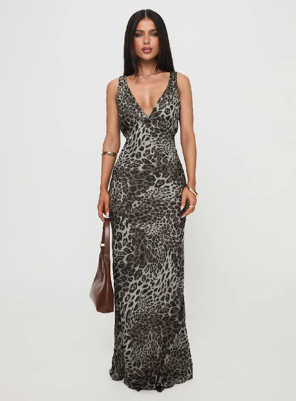 Nellie Maxi Dress Leopard