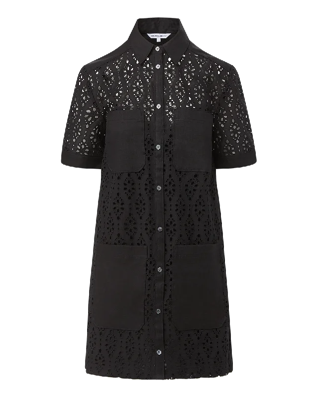 Rafaela Cotton Eyelet Shirtdress