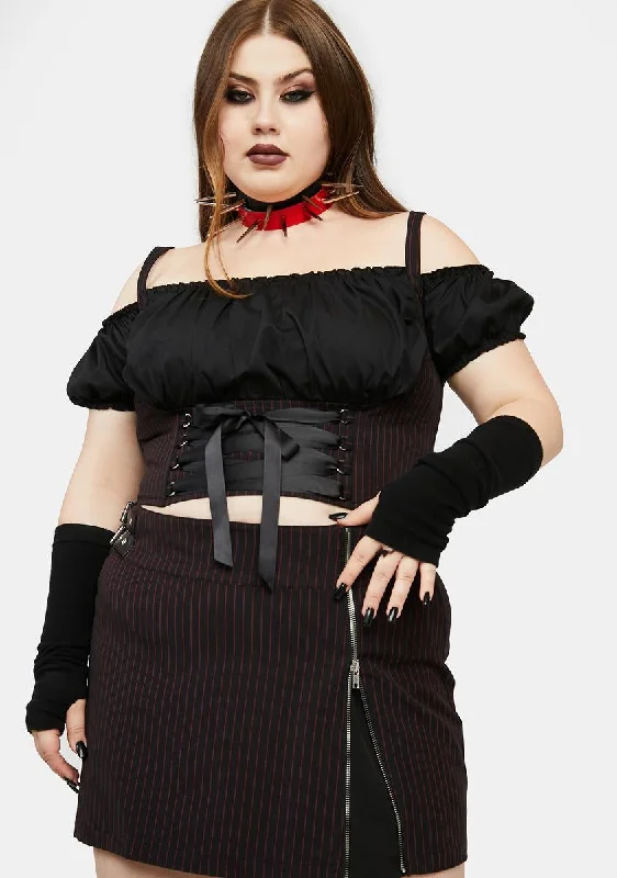 Plus Purge The Poison Mini Skirt