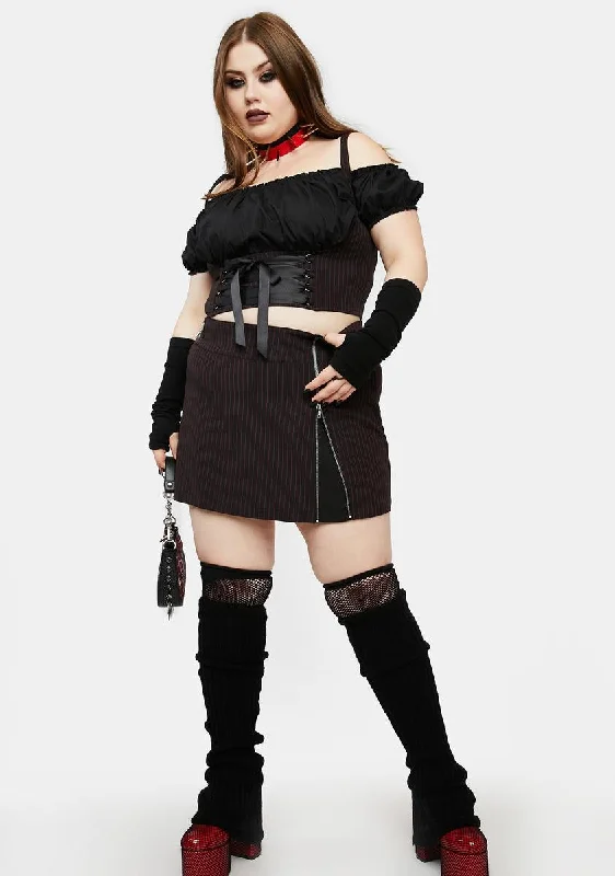 Plus Purge The Poison Mini Skirt