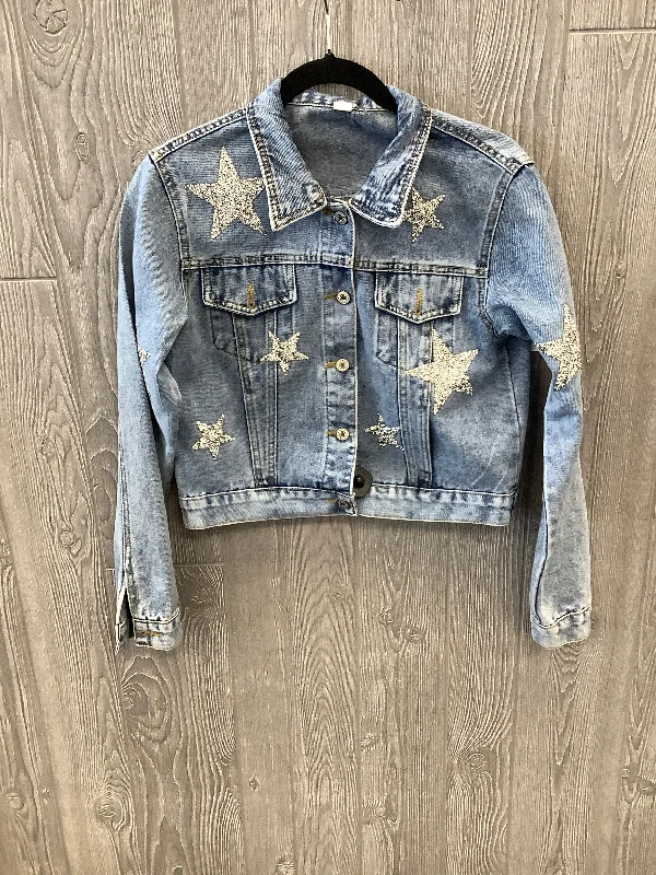 Blue Denim Jacket Denim Clothes Mentor, Size S