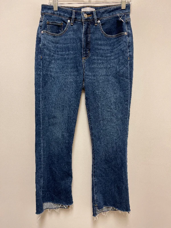 Blue Denim Jeans Cropped Loft, Size 8