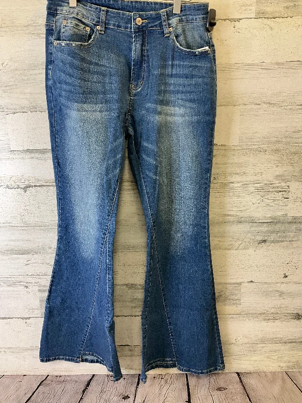 Blue Denim Jeans Flared Clothes Mentor, Size 10