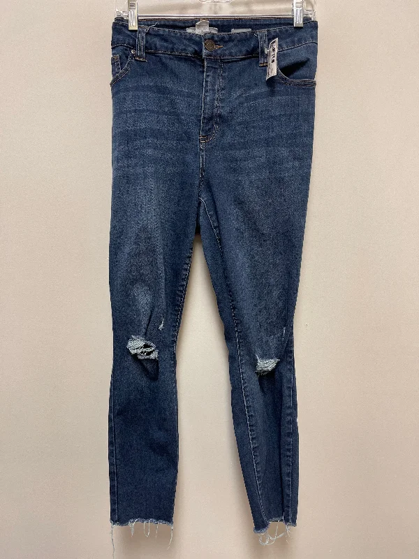 Blue Denim Jeans Skinny Clothes Mentor, Size 16