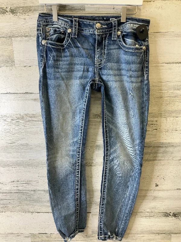 Blue Denim Jeans Skinny Miss Me, Size 8