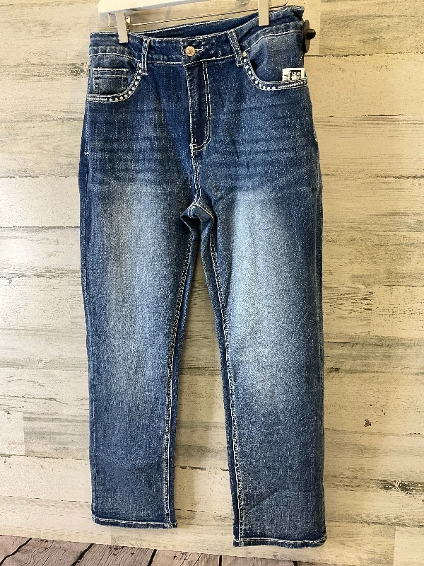 Blue Denim Jeans Straight Clothes Mentor, Size 12