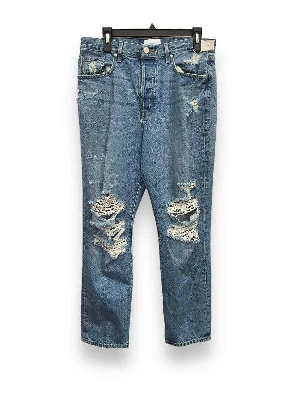 Blue Denim Jeans Straight Frame, Size 10