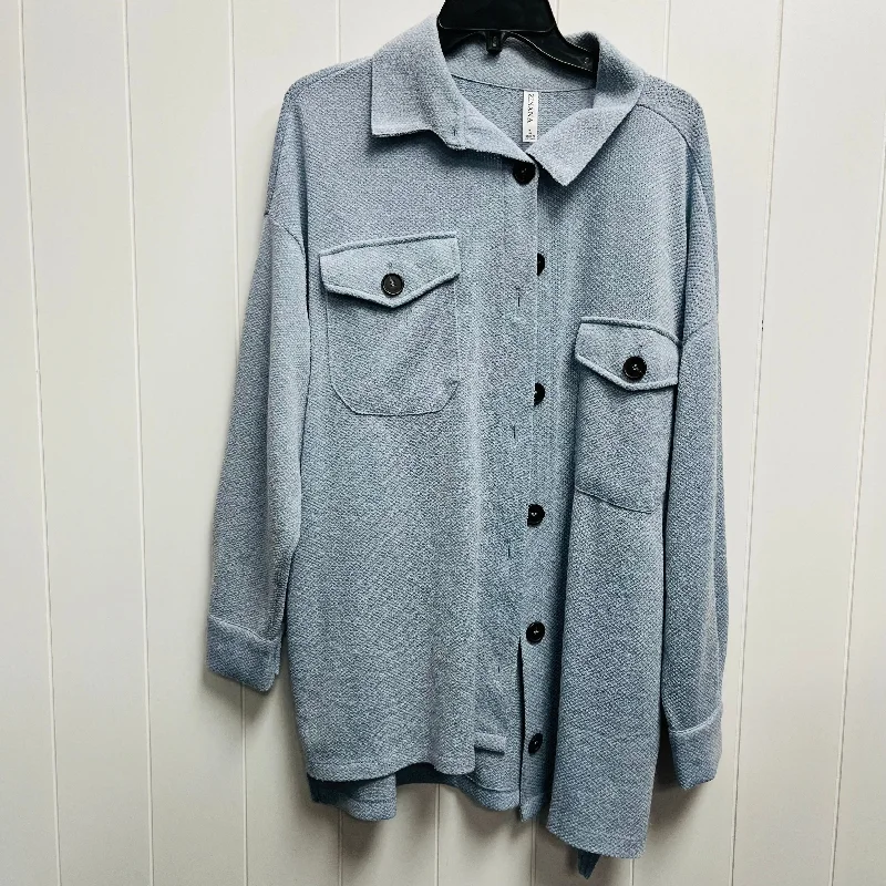 Blue Jacket Shirt Zenana Outfitters, Size L