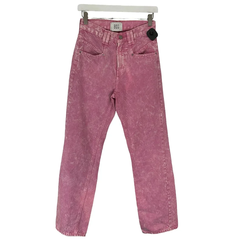 Pink Jeans Straight Bdg, Size 16