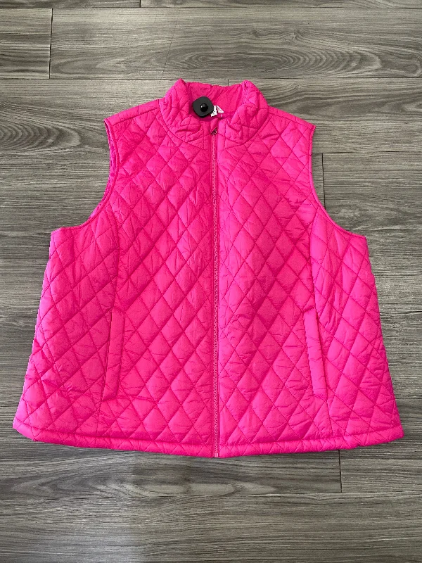 Pink Vest Puffer & Quilted Time And Tru, Size 2x