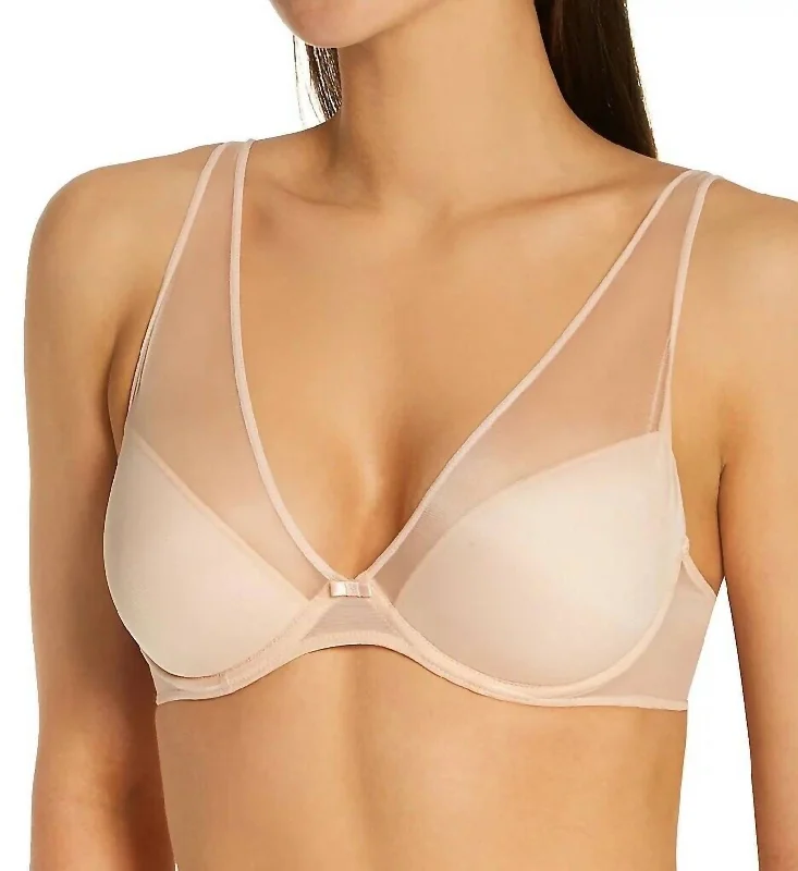 Camille Plunge Bra In Beige