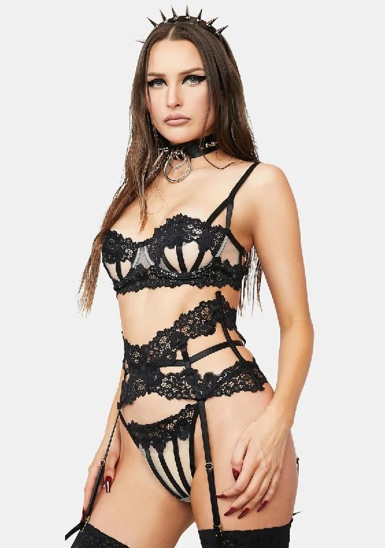 Julie Lace Trim Lingerie Set