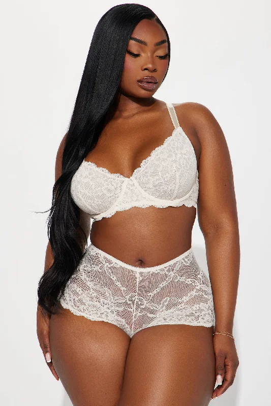 Nova Lace Boyshort Panty - Ivory