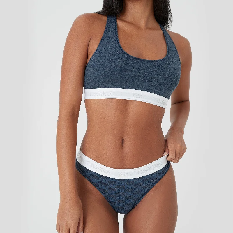 Kith Women for Calvin Klein Classic Thong - Navy Heather