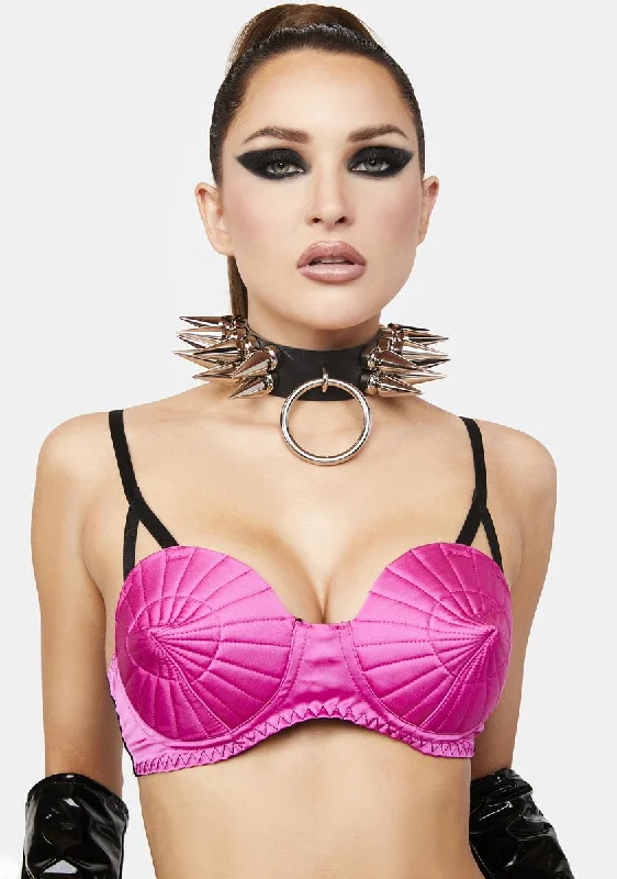 X Bettie Page Hot Pink Bullet Bra