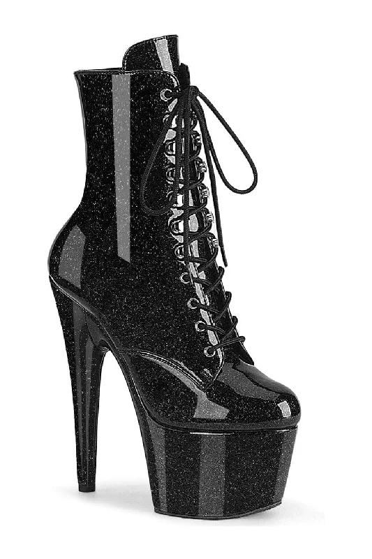 ADORE-1020GP Black Patent Ankle Boot