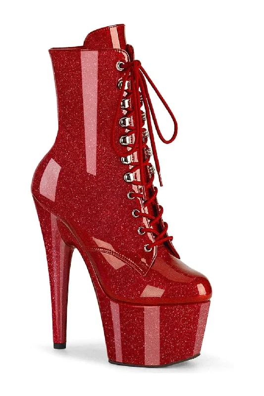 ADORE-1020GP Red Patent Ankle Boot