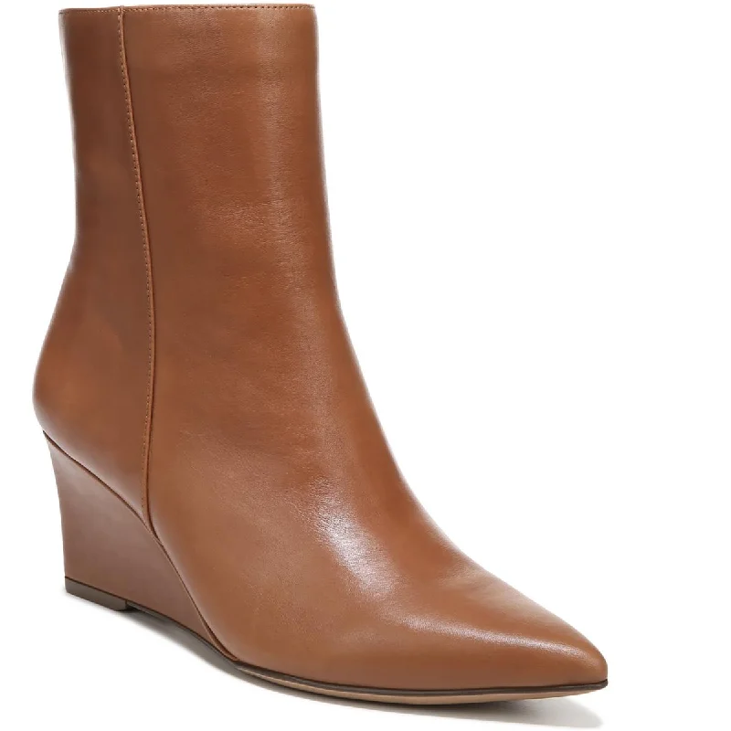 Dario Womens Leather Pointed Toe Booties