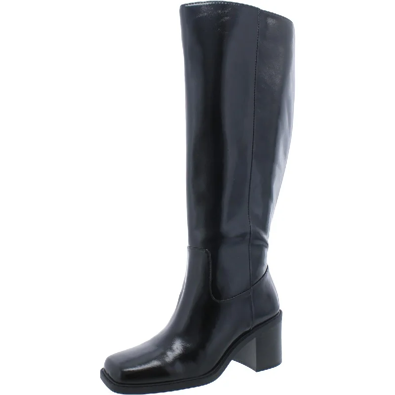 Mariah Womens Square Toe Zipper Knee-High Boots