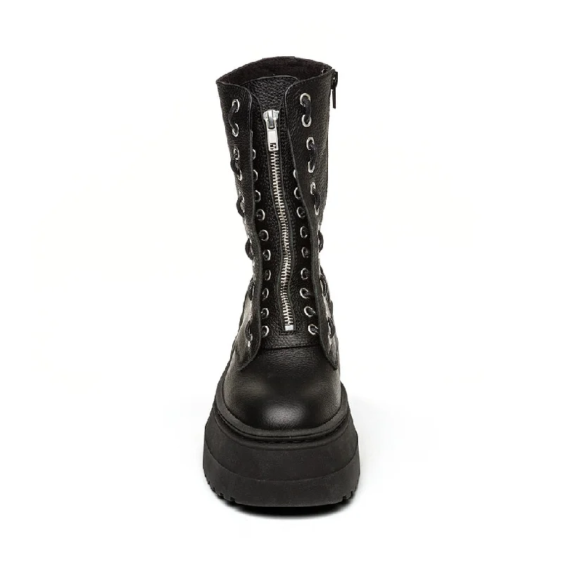 Pearl Bootie BLACK LEATHER