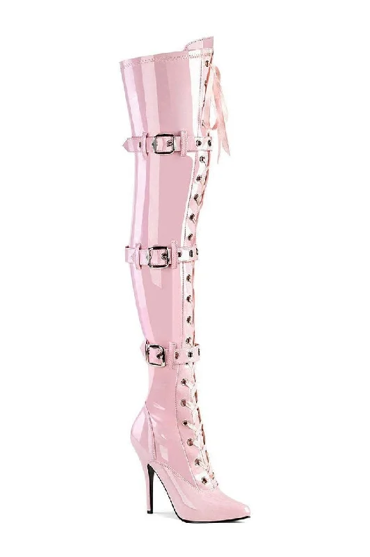 SEDUCE-3028 Thigh Boot | Pink Patent