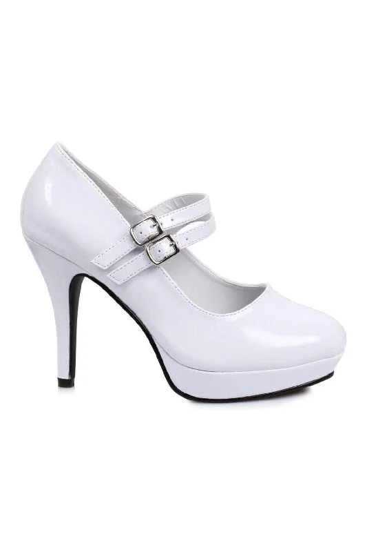 421-JANE Mary Jane  | White Patent