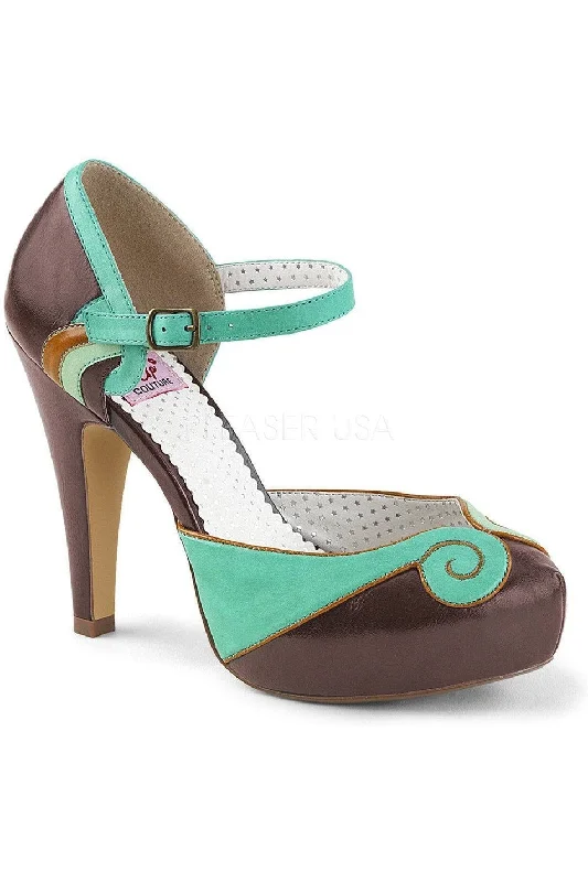 BETTIE-17 Pumps | Brown Faux Leather