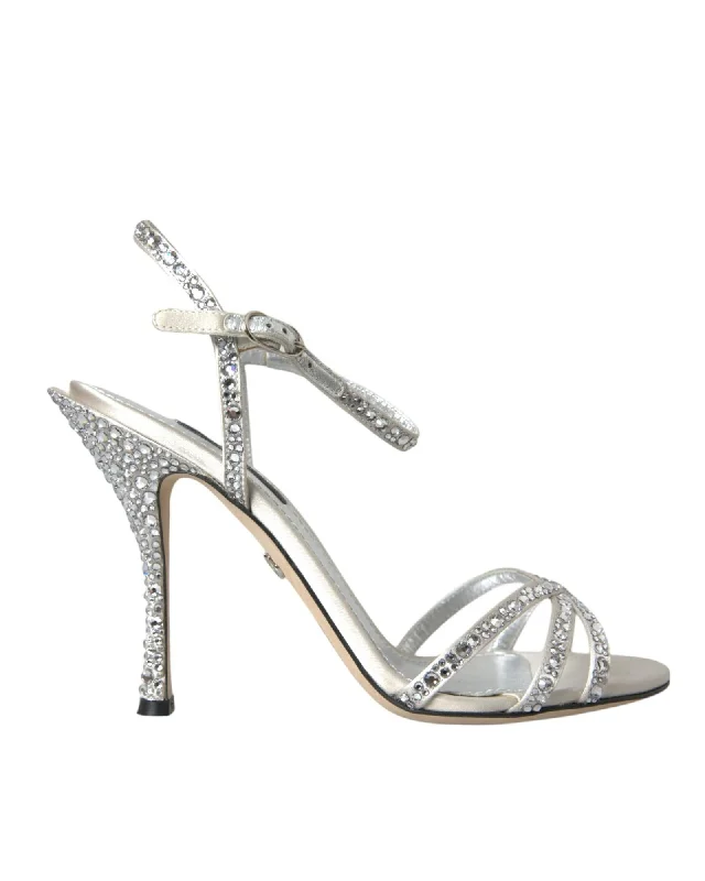 Dolce & Gabbana Crystal Embellished  Heeled Sandals