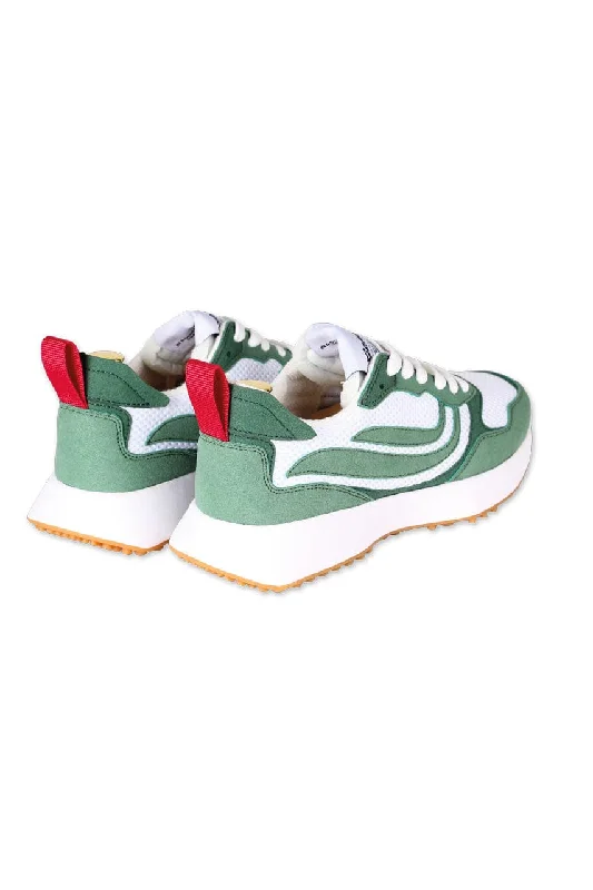 G-Marathon Unisex Vegan Suede Eco Sneakers by Genesis | White & Green